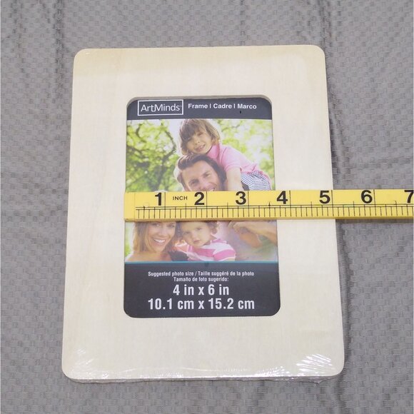 ArtMinds Unfinished Frame 4x6 in. Set of 2 Portrait or Landscape Natural Finish - Picture 6 of 7